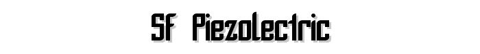 SF Piezolectric font